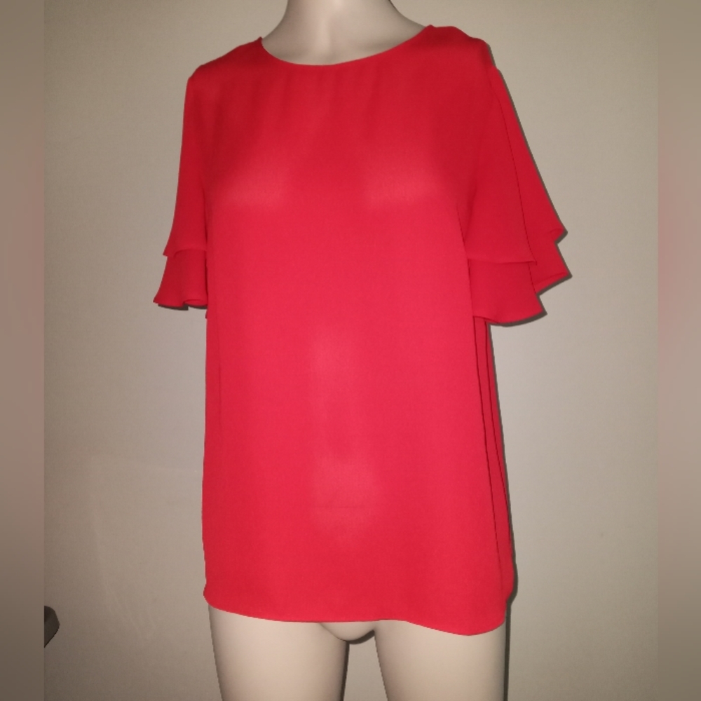 Ann Taylor red blouse size extra small